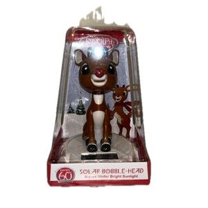 Rudolph 60th Anniversary Solar Bobblehead Moves under Bright Sunlight